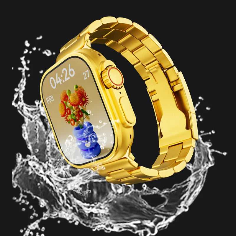 🌟 24K Gold Ultra Smartwatch ⌚ - ArabiaBay