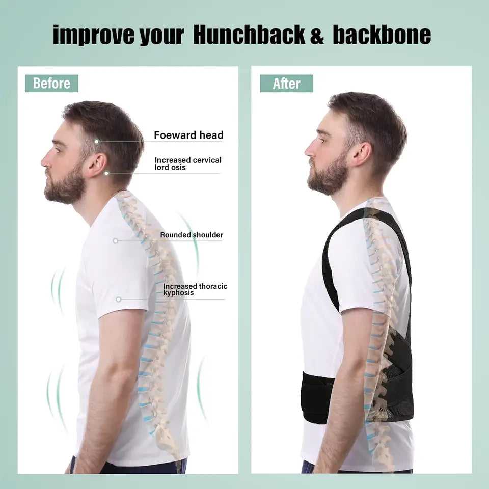 Adjustable Posture Corrector – Back & Shoulder Support for Daily Use - ArabiaBay