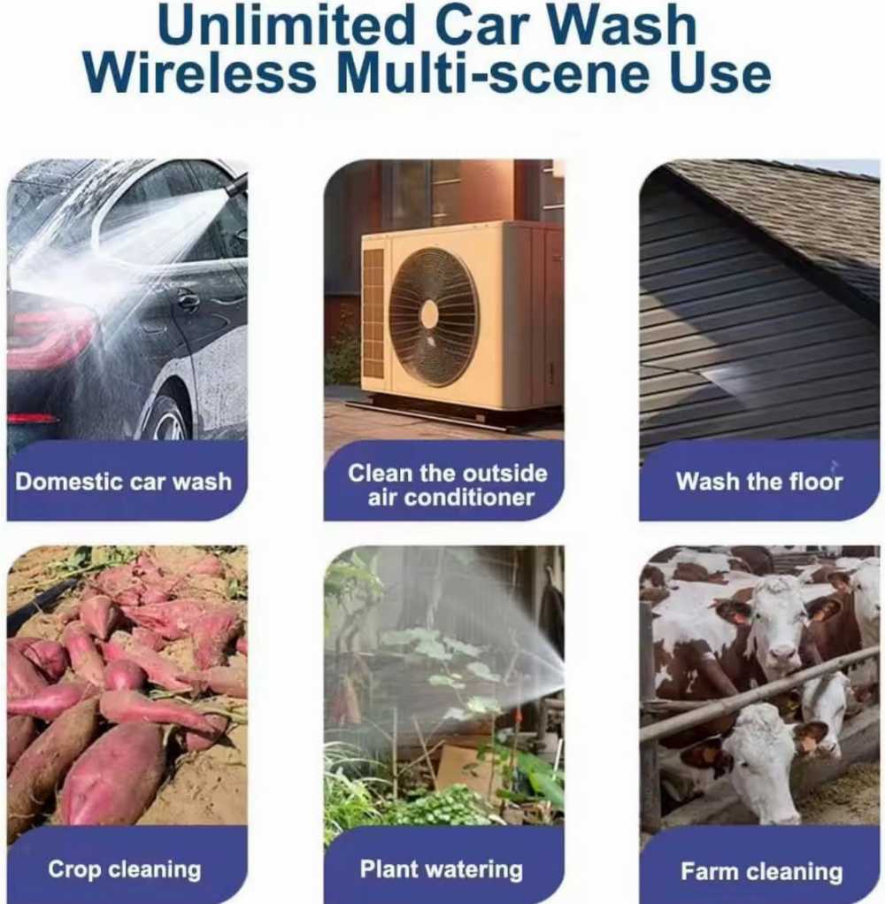 Double Battery Car Washer Gun - ArabiaBay