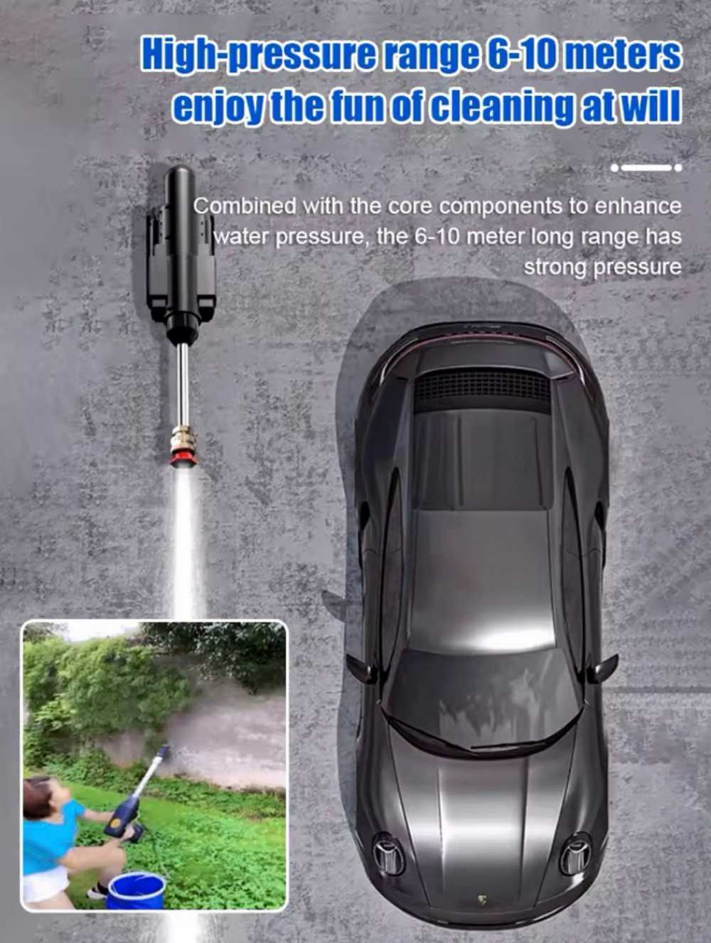 Double Battery Car Washer Gun - ArabiaBay